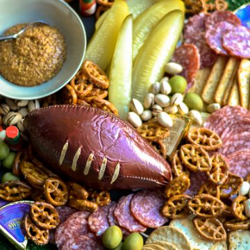 football shaped food