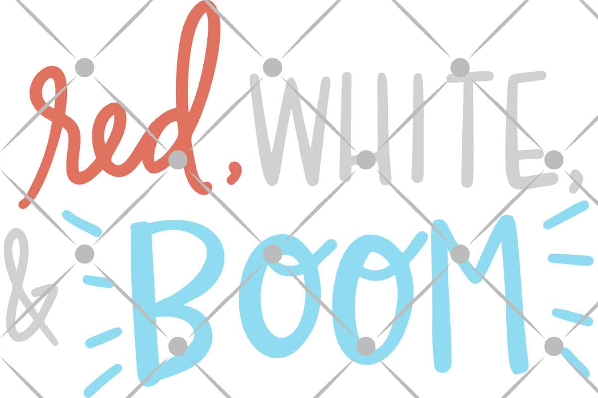 red white and boom svg