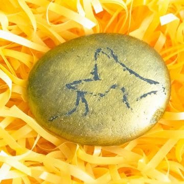 pride rock painted rock