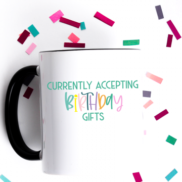 put vinyl on mug for birthday