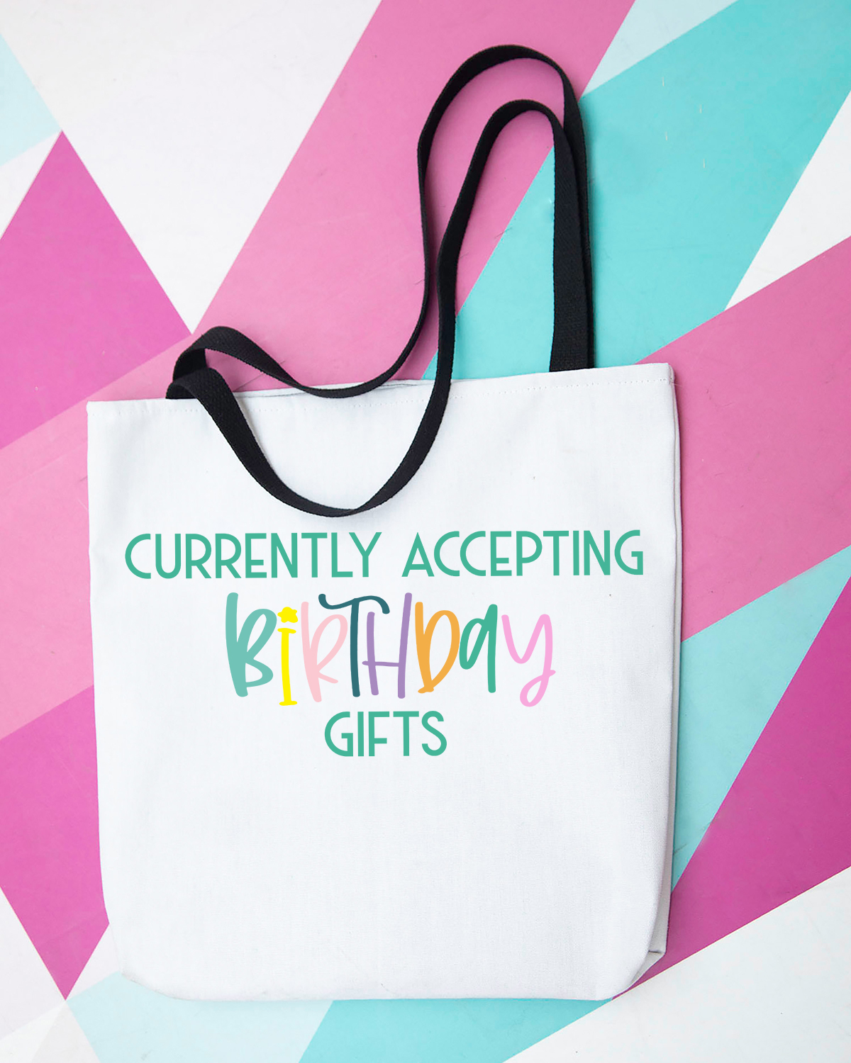 diy birthday tote with free svg