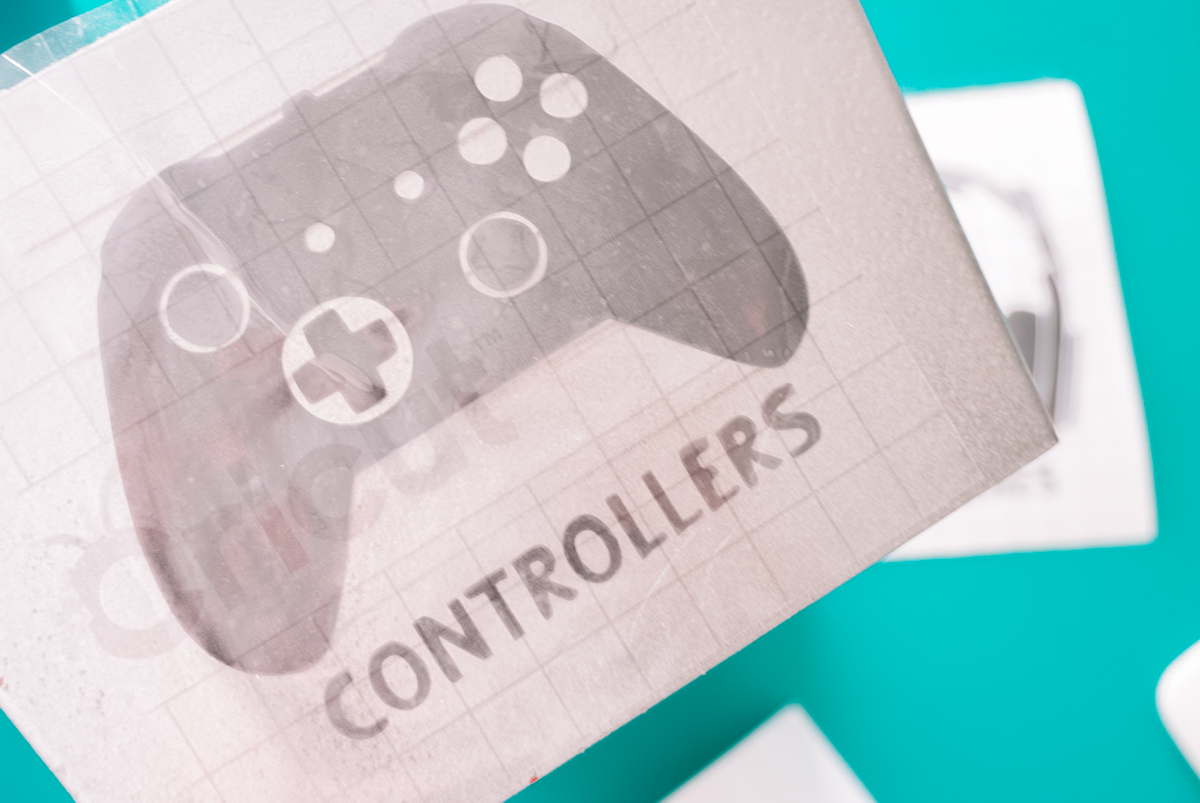 vinyl on dollar store bins