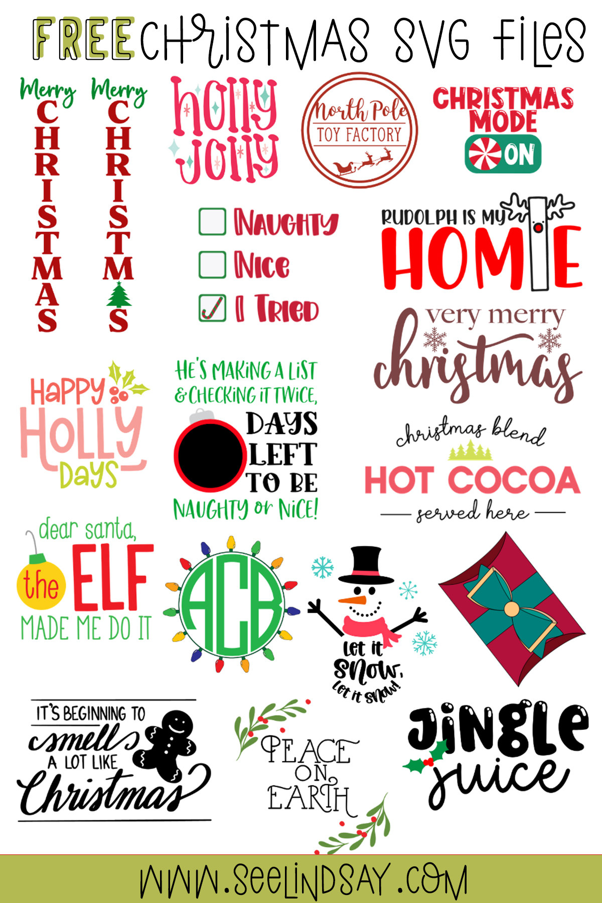 free christmas svg file