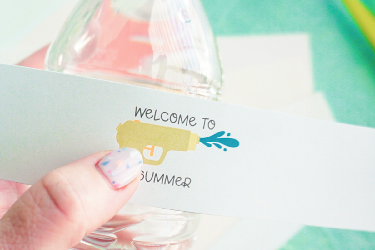 welcome to summer water bottle label wrap